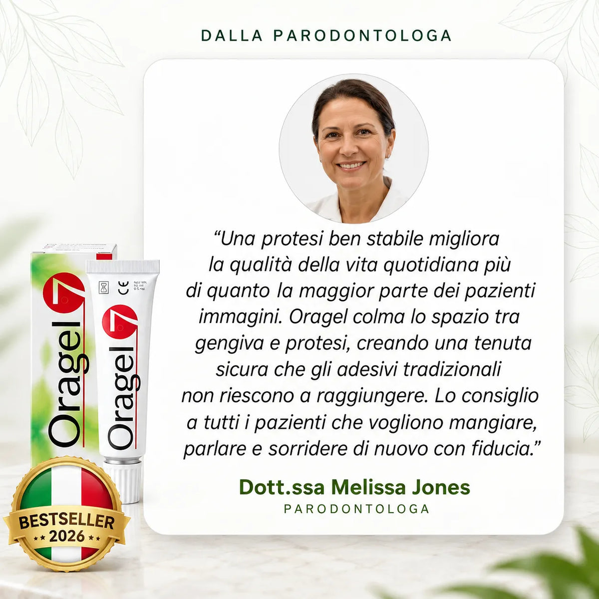 Oragel™ | Stop allo scivolamento della dentiera al 100% – Tenuta sicura per tutto il giorno