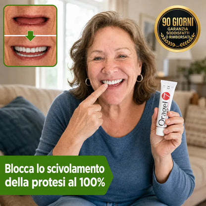 Oragel™ | Stop allo scivolamento della dentiera al 100% – Tenuta sicura per tutto il giorno