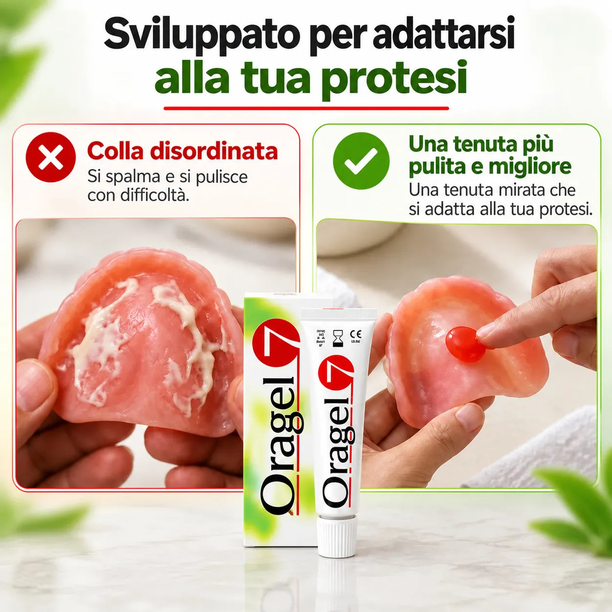 Oragel™ | Stop allo scivolamento della dentiera al 100% – Tenuta sicura per tutto il giorno