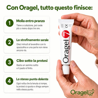 Oragel™ | Stop allo scivolamento della dentiera al 100% – Tenuta sicura per tutto il giorno